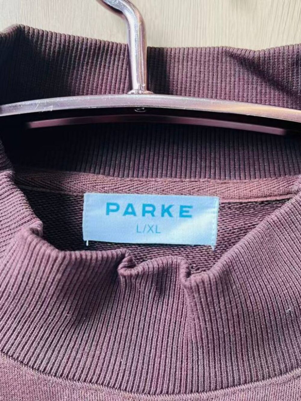 PARKE x DUNKIN Brown Mock Neck Sweatshirt - Picture 4 of 7